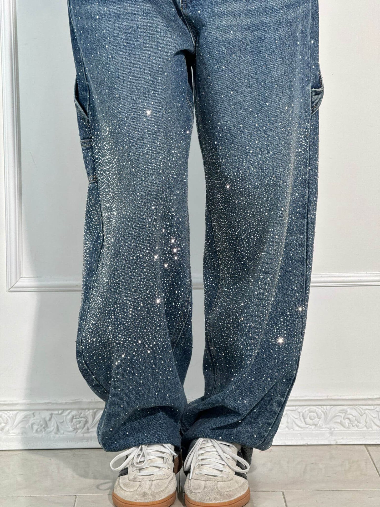 Gertrud™ | Stilfulde jeans med glitter