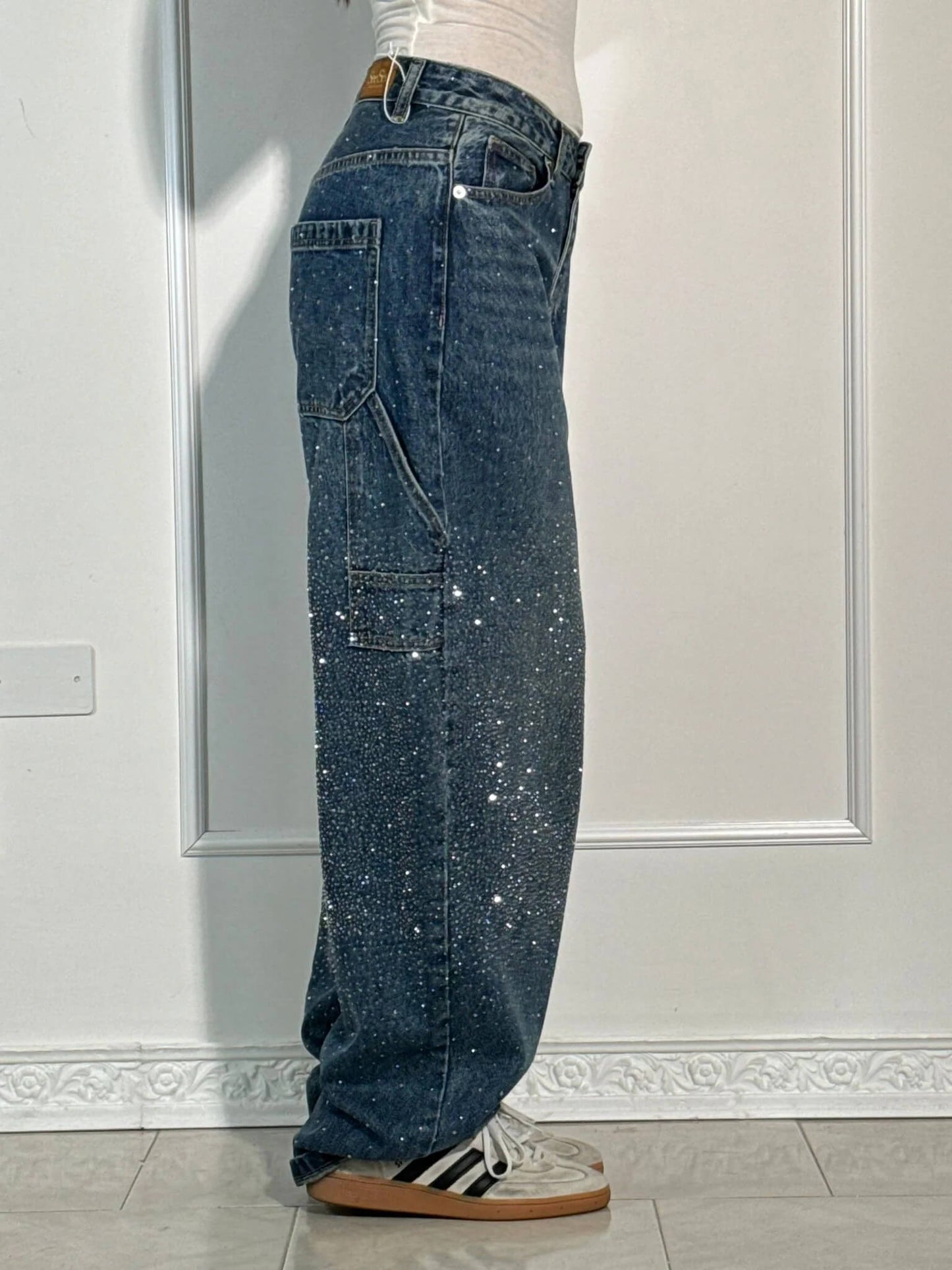 Gertrud™ | Stilfulde jeans med glitter