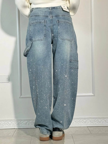 Gertrud™ | Stilfulde jeans med glitter