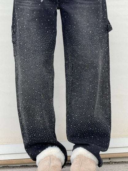 Gertrud™ | Stilfulde jeans med glitter